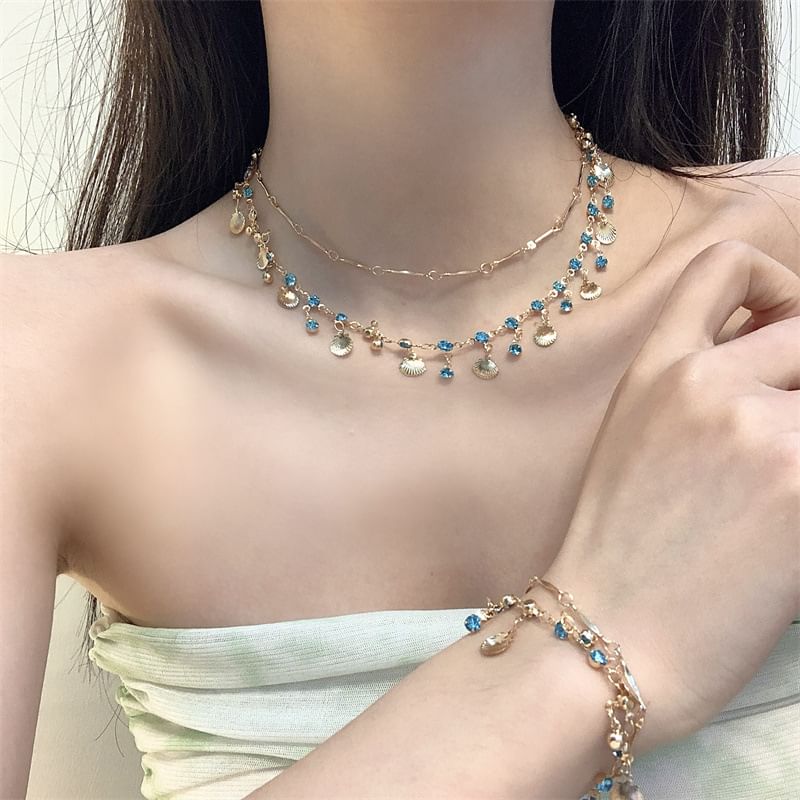 Necklace / Rhinestone Bracelet