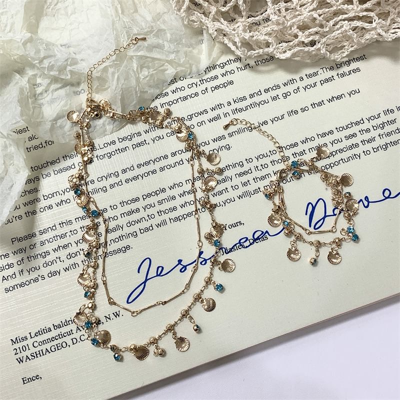 Necklace / Rhinestone Bracelet