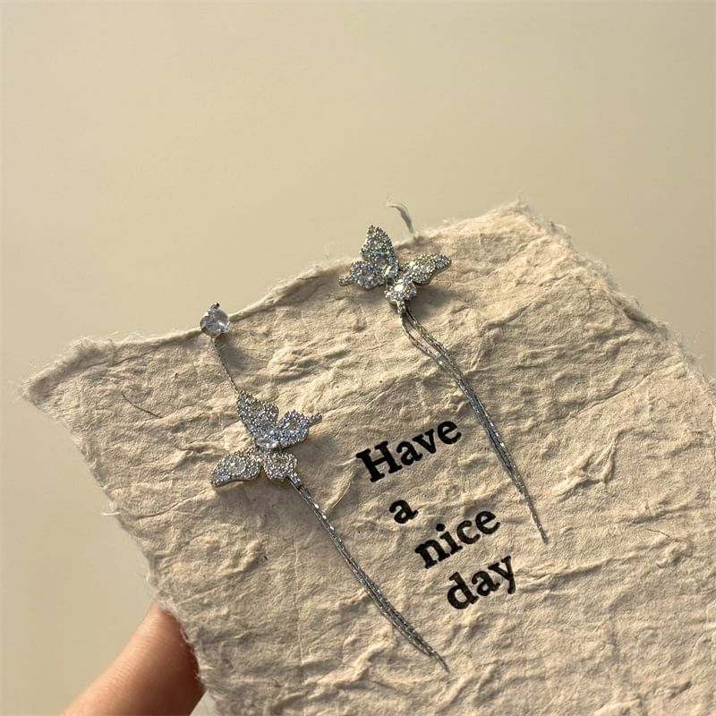 Earring Butterfly Drop