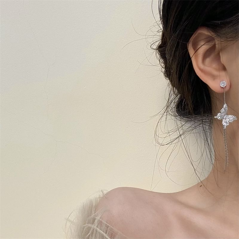 Earring Butterfly Drop
