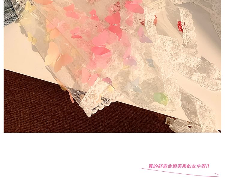 Head Designs) Trim Triangle Lace Scarf (Various