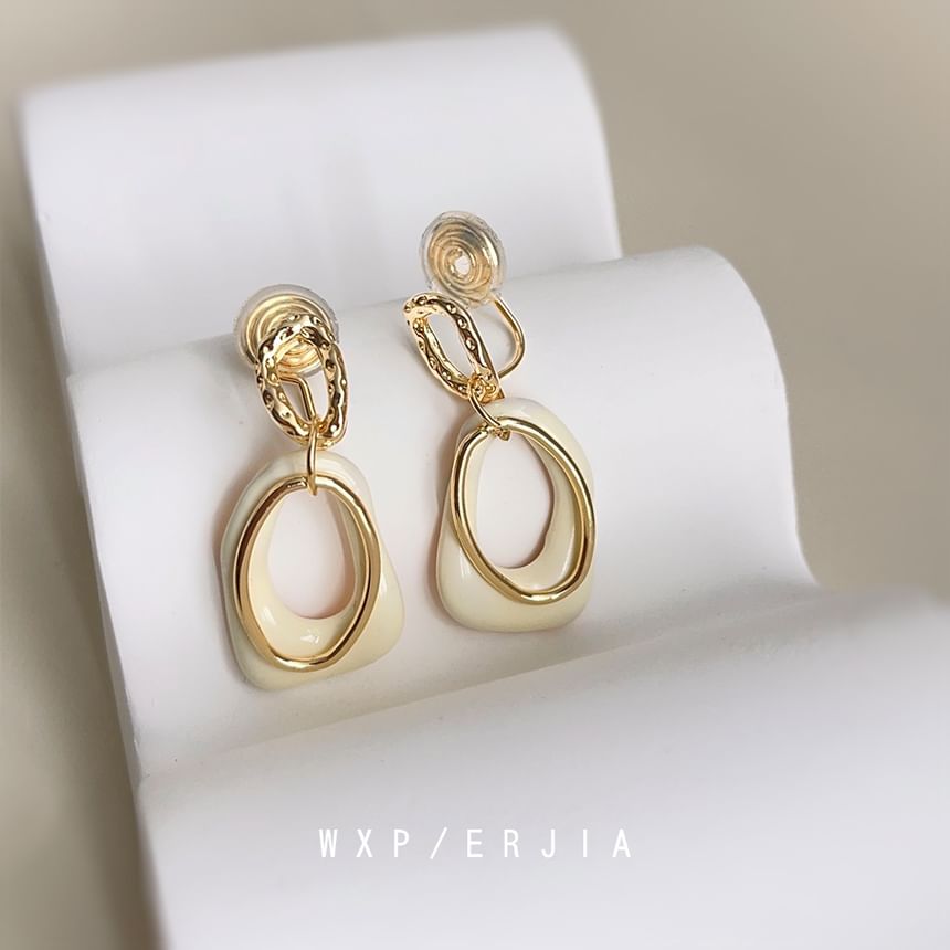 Irregular Alloy Earring Hoop Dangle