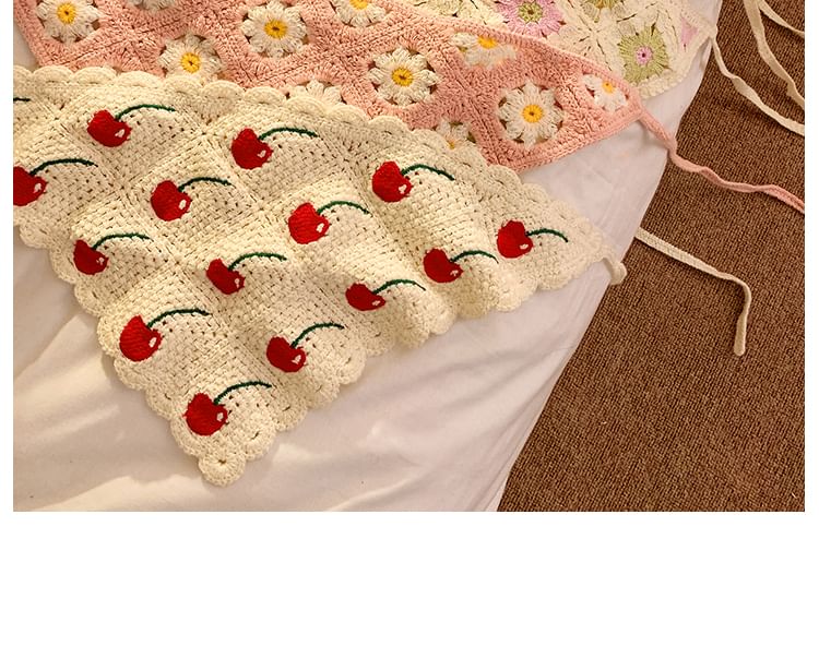 (Various Head Triangle Scarf Designs) Embroidered