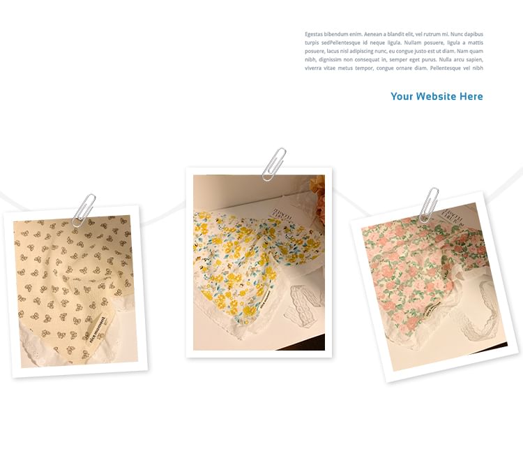 Print Head Floral Triangle (Various Designs) Scarf