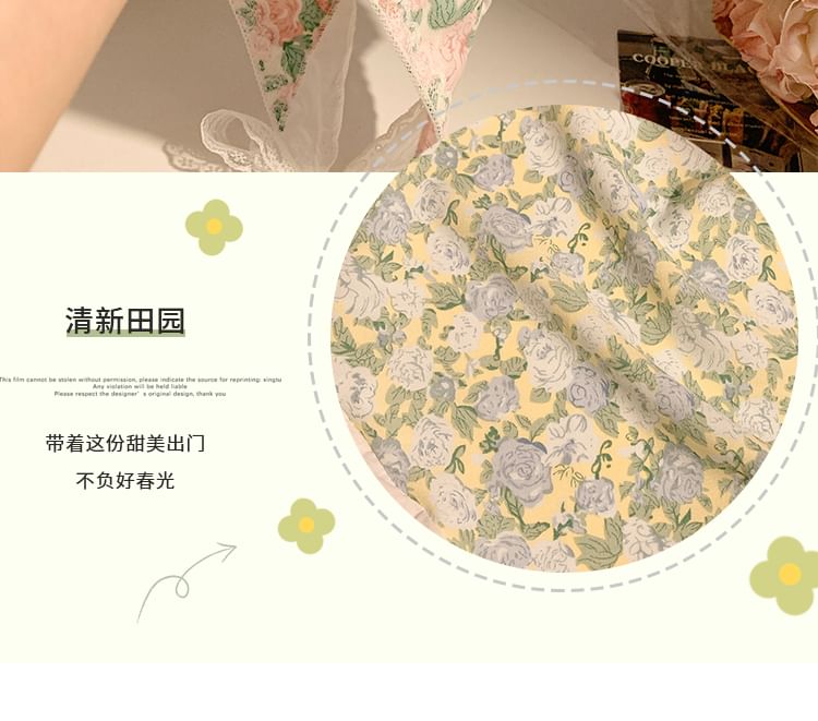 Print Head Floral Triangle (Various Designs) Scarf