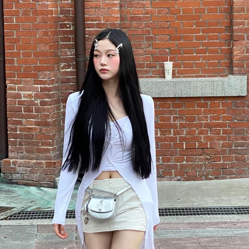 / Clip Set Bow Hair Alloy Rhinestone