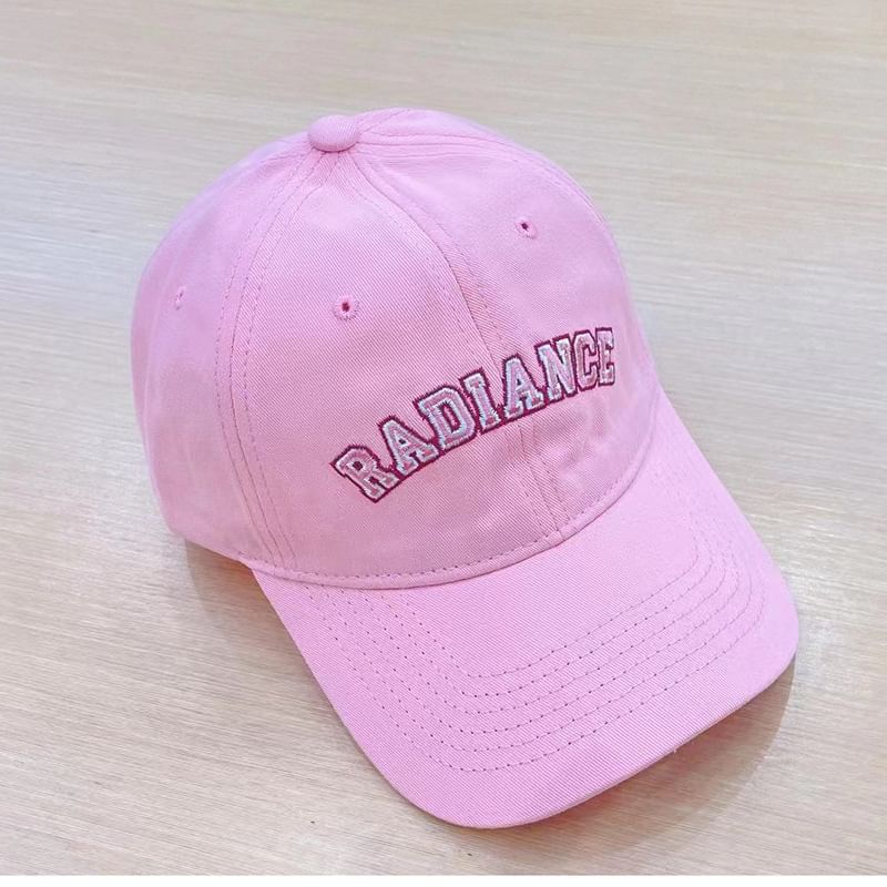 Lettering Baseball Embroidered Cap