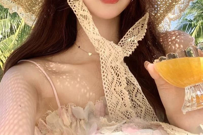 Hat Trim Sun Lace Straw