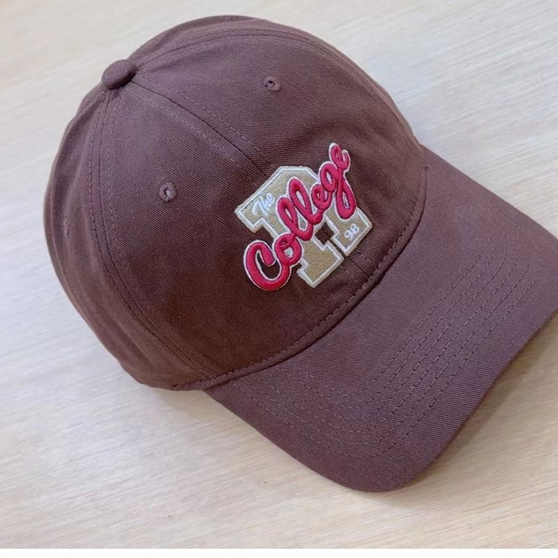 Cap Baseball Lettering Embroidered