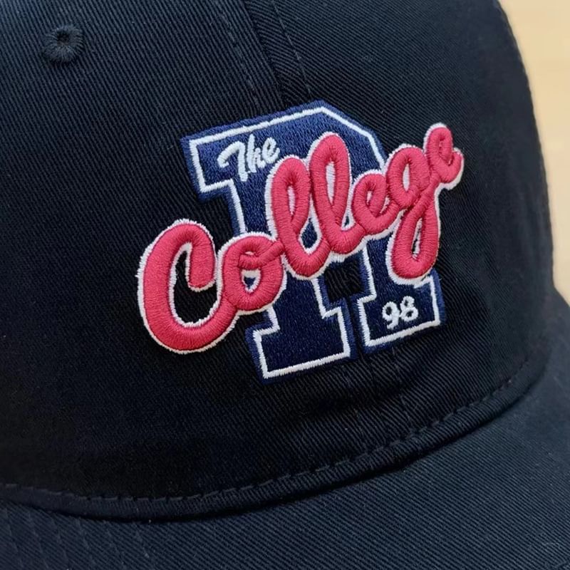 Cap Baseball Lettering Embroidered