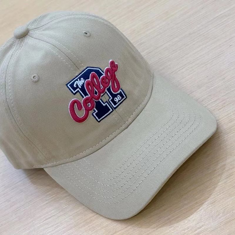 Cap Baseball Lettering Embroidered