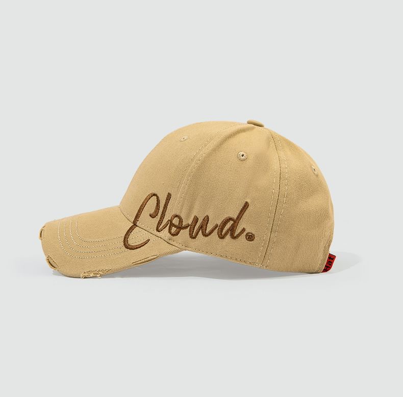 Baseball Cap Lettering Embroidered