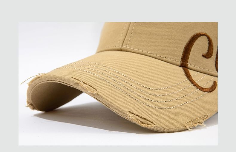 Baseball Cap Lettering Embroidered