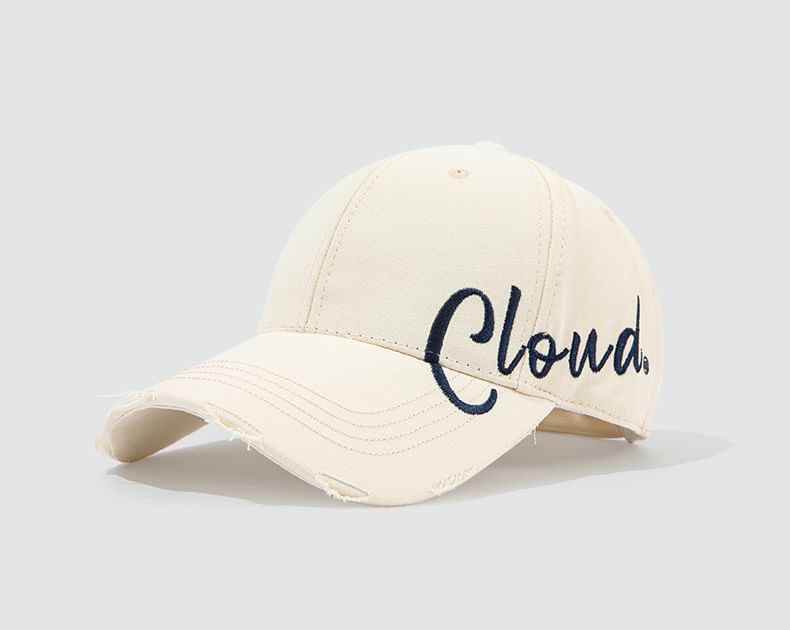 Baseball Cap Lettering Embroidered