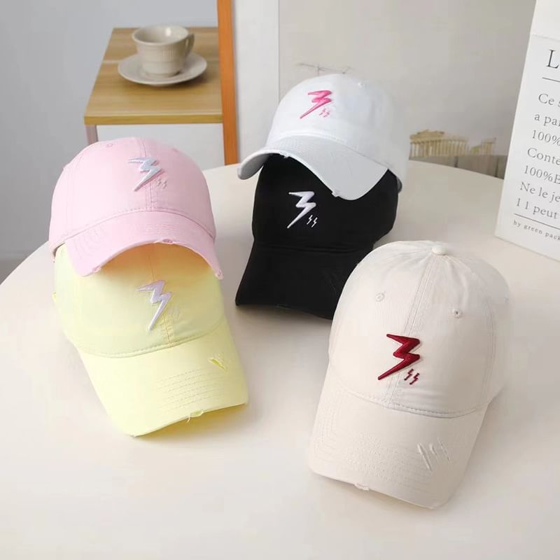 Lightning Cap Baseball Embroidered