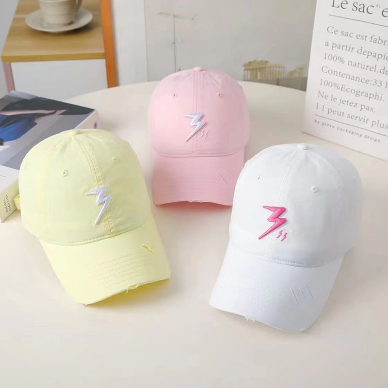 Lightning Cap Baseball Embroidered