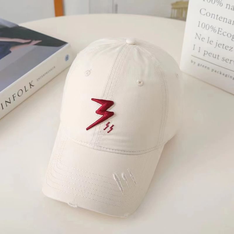 Lightning Cap Baseball Embroidered