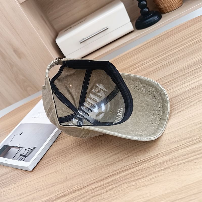 Embroidered Lettering Cap Baseball