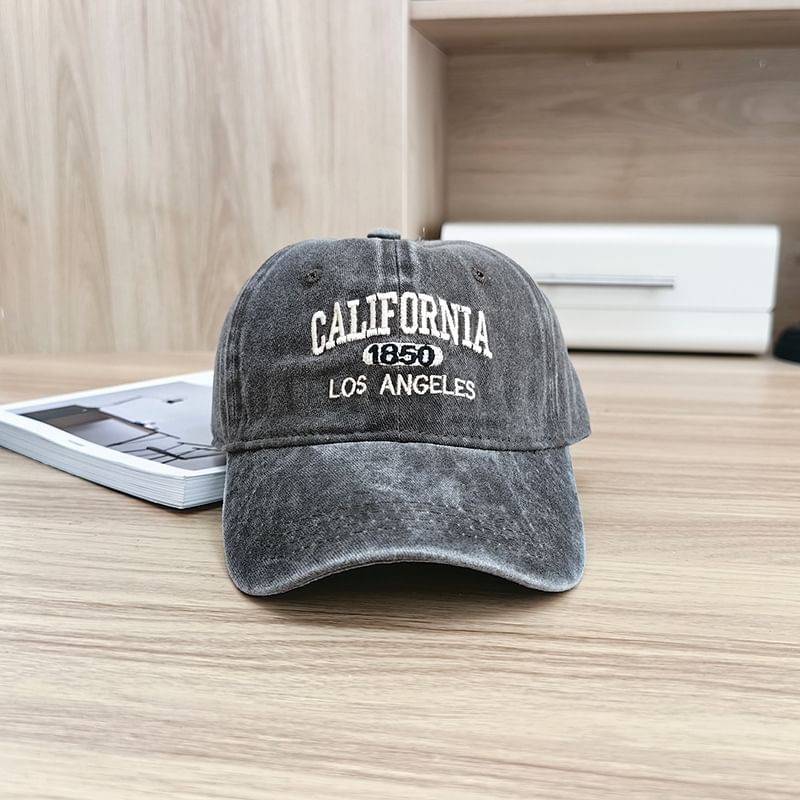 Embroidered Lettering Cap Baseball