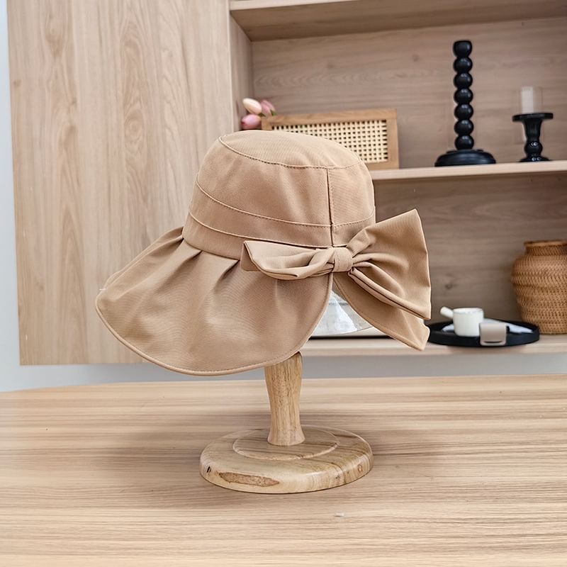 Hat Bucket Plain Bow