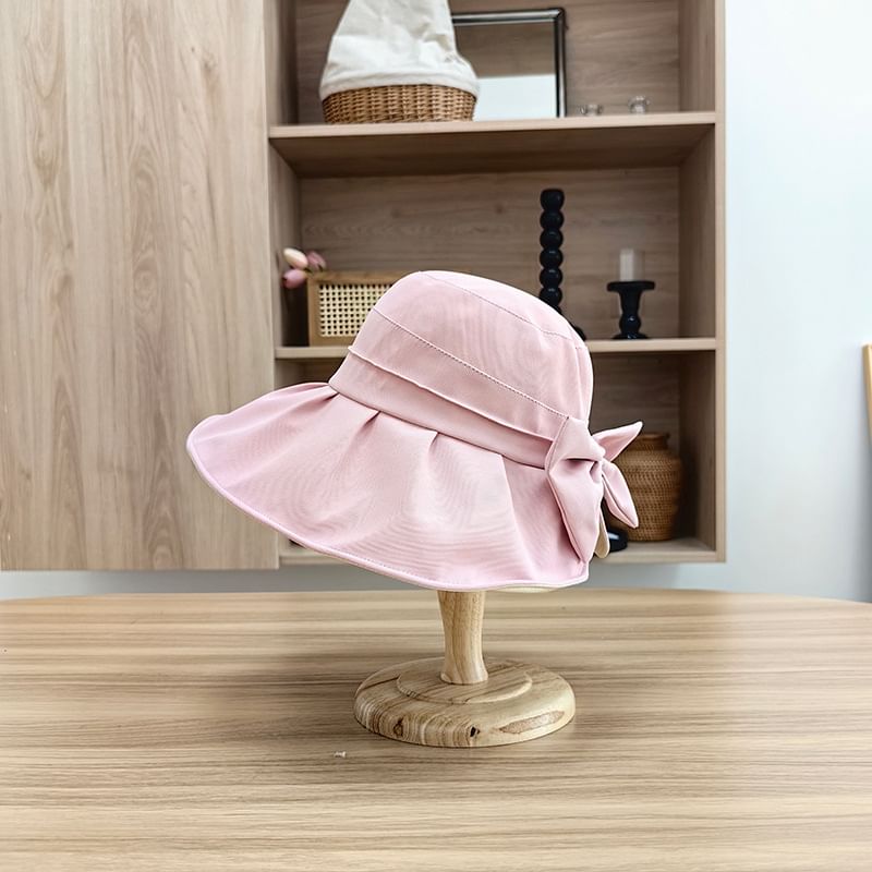 Hat Bucket Plain Bow