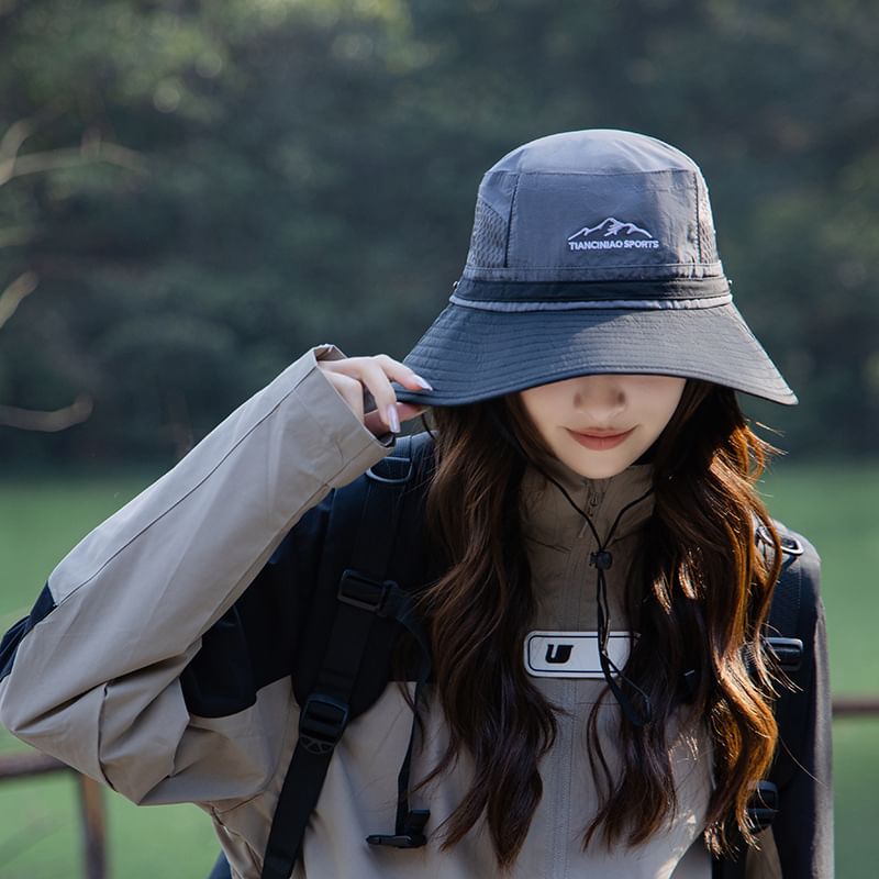 Mountain Embroidered Hat Boonie