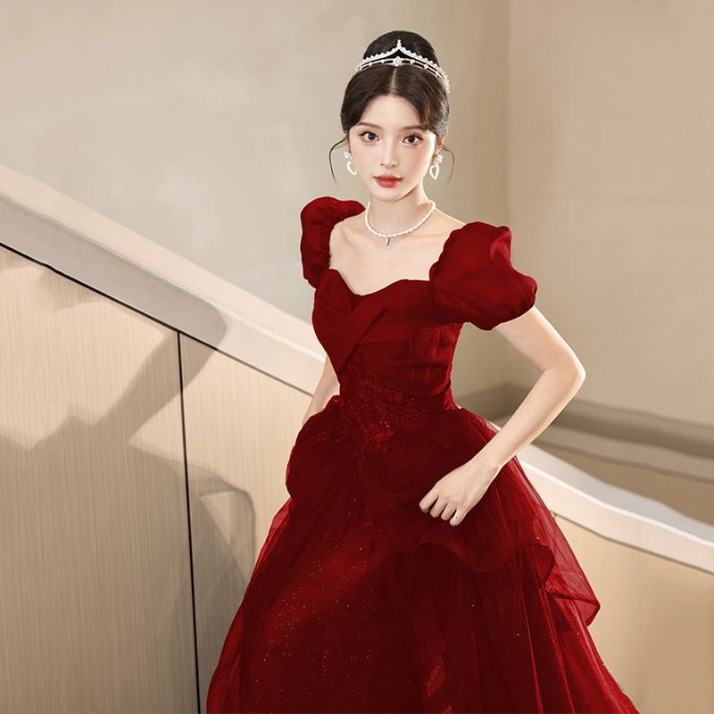 A-Line Mesh Designs) Evening (Various Gown