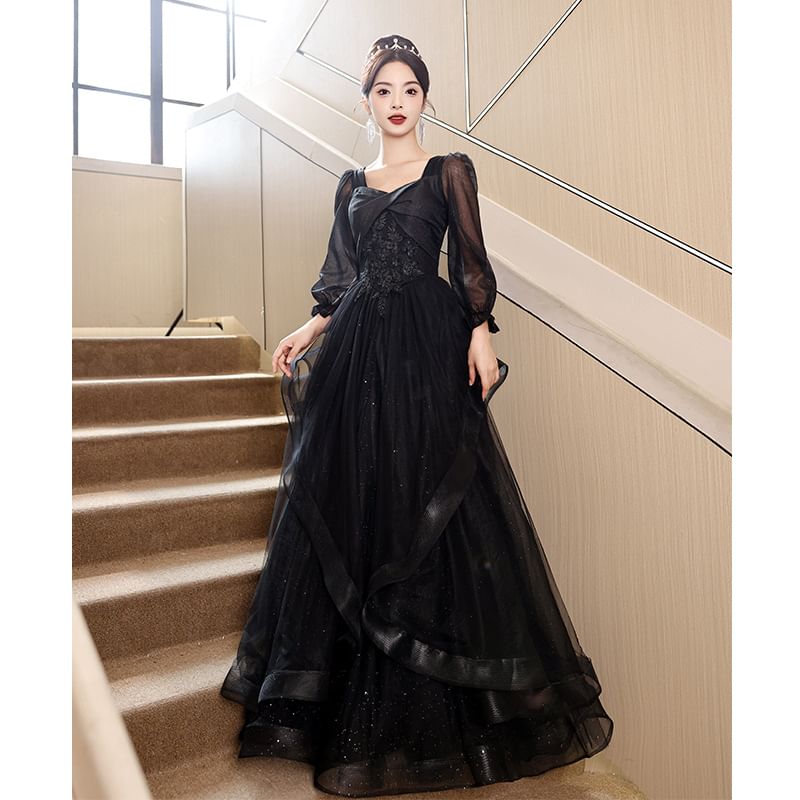 A-Line Mesh Designs) Evening (Various Gown