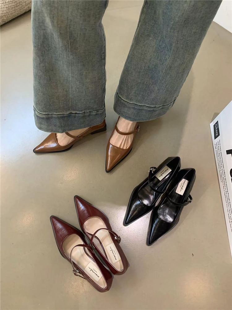 Pumps Pointy Mary Jane