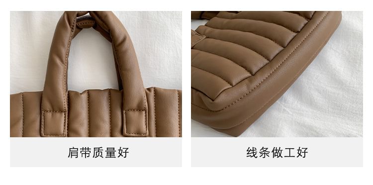 Tote Plain Bag Quilted