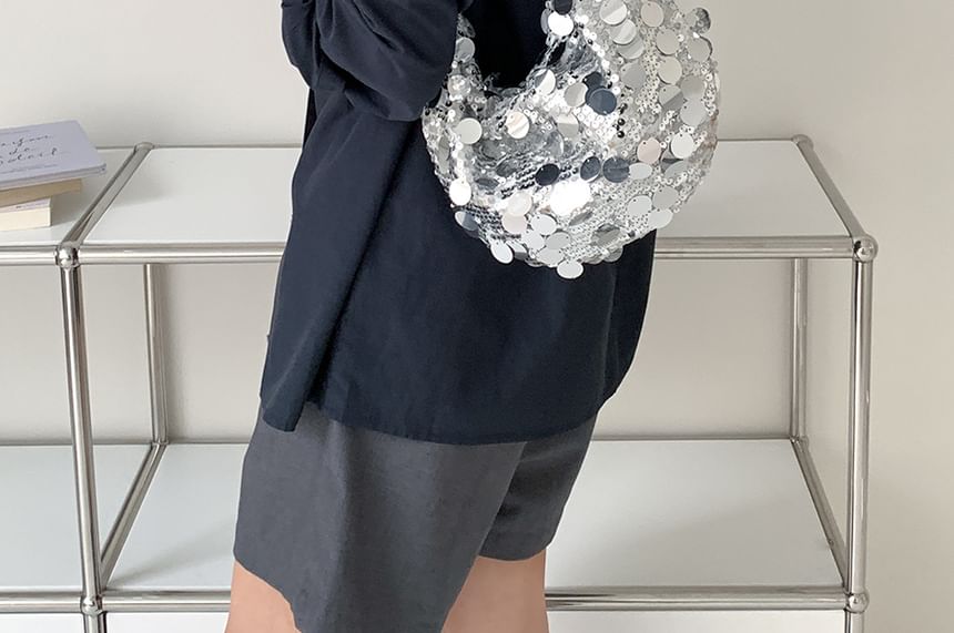 Bag Hobo Chain Strap Sequin