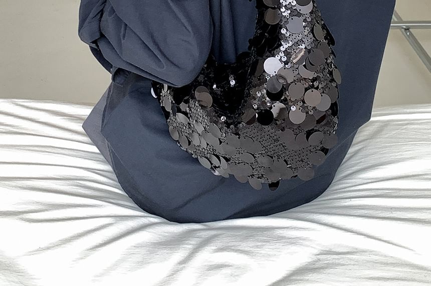 Bag Hobo Chain Strap Sequin