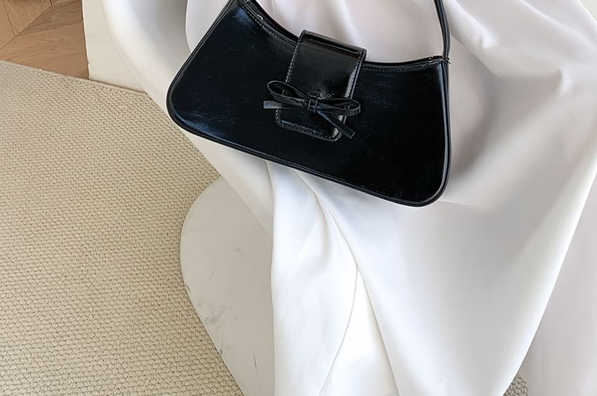 Bag Bow Faux Shoulder Leather