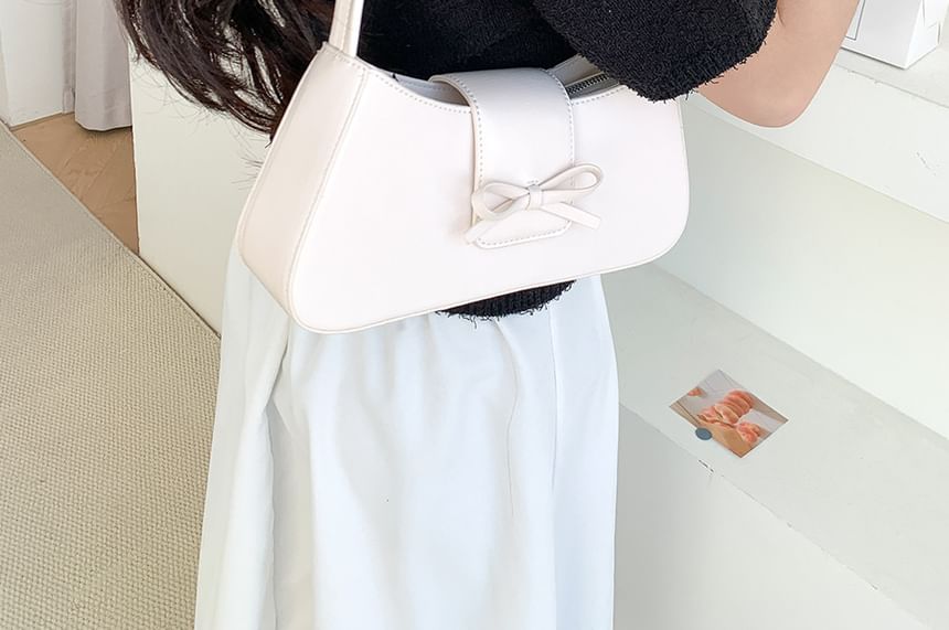 Bag Bow Faux Shoulder Leather