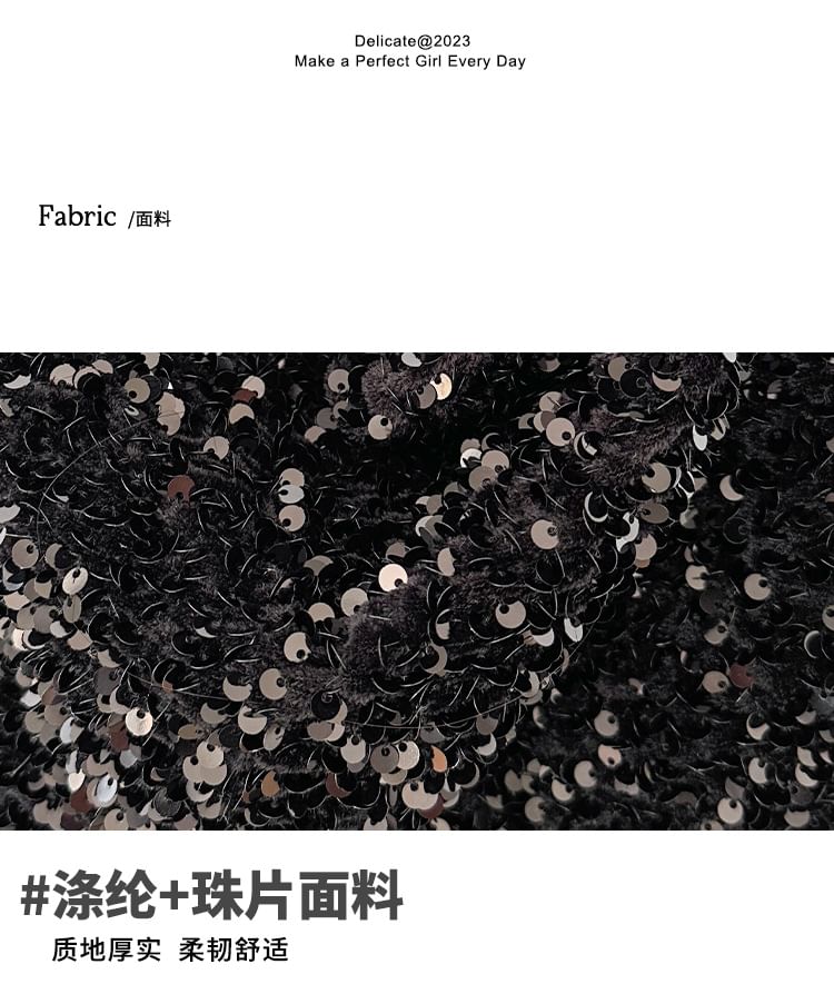 Bag Sequin Strap Chain Crossbody