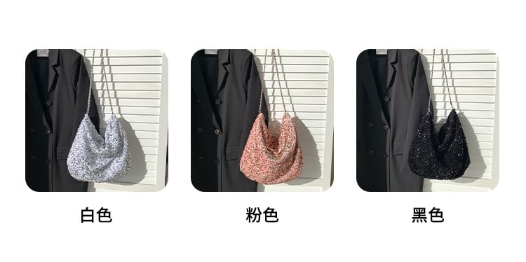 Bag Sequin Strap Chain Crossbody