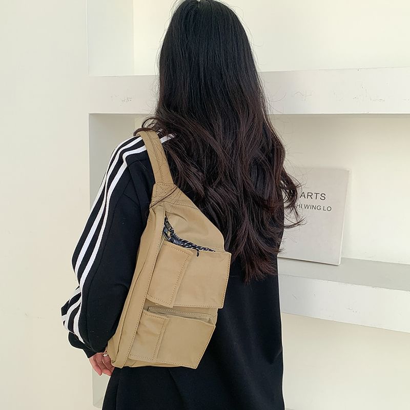 Sac ceinture en nylon uni