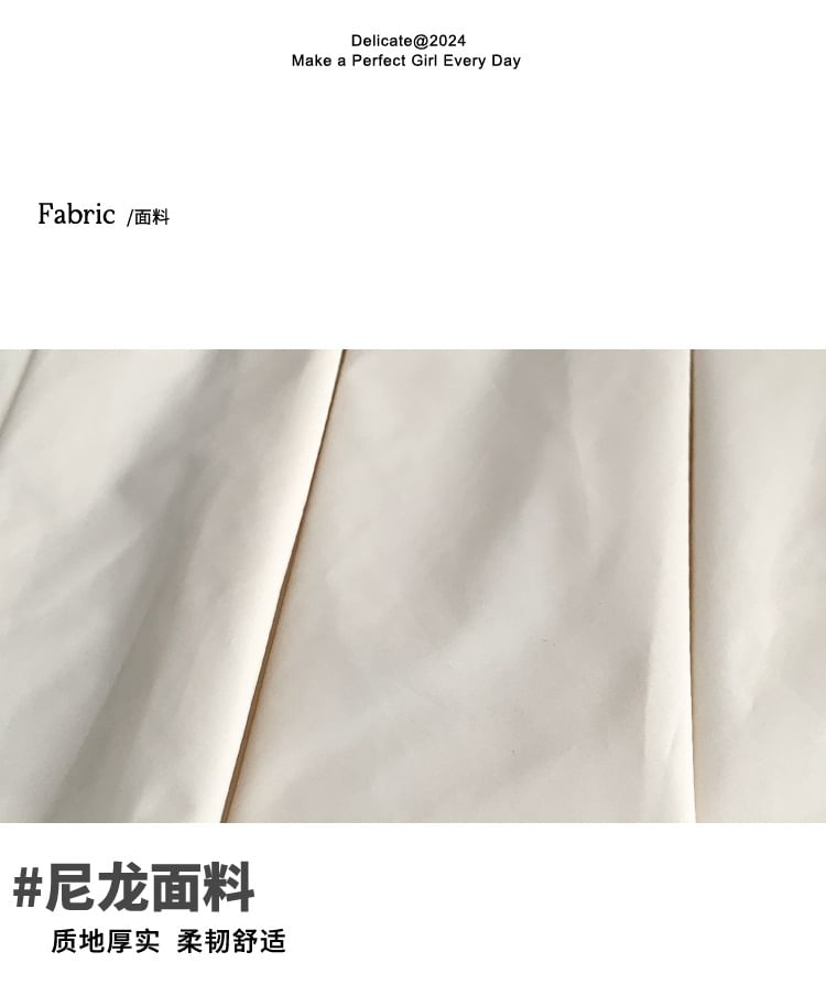 Ruffle Bag Plain Crossbody Nylon