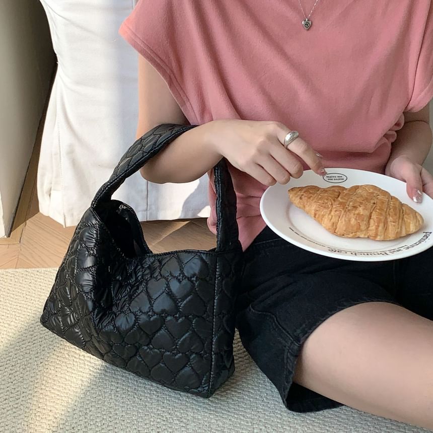Quilted Bag Heart Tote