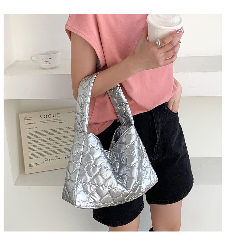 Quilted Bag Heart Tote