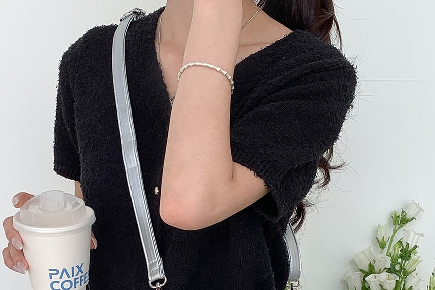 Crossbody Handle Top Bag Sequin