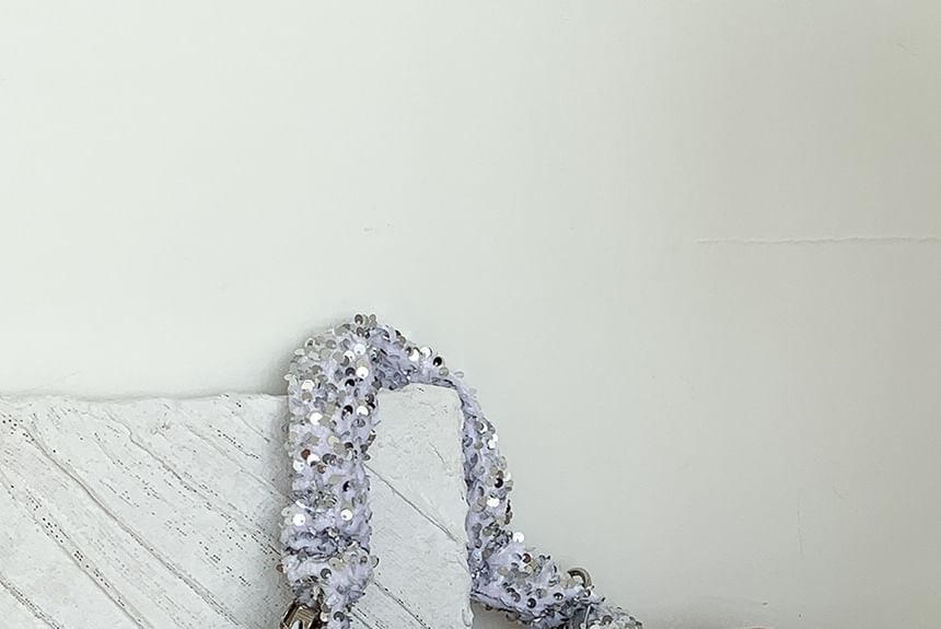 Crossbody Handle Top Bag Sequin