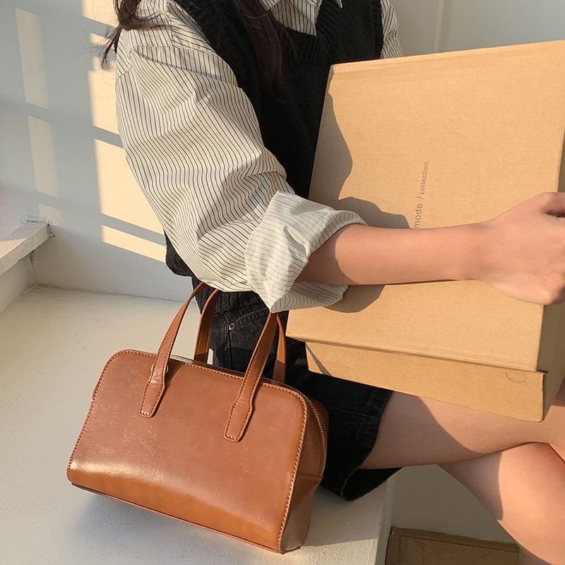 Faux Leather Bag Boston