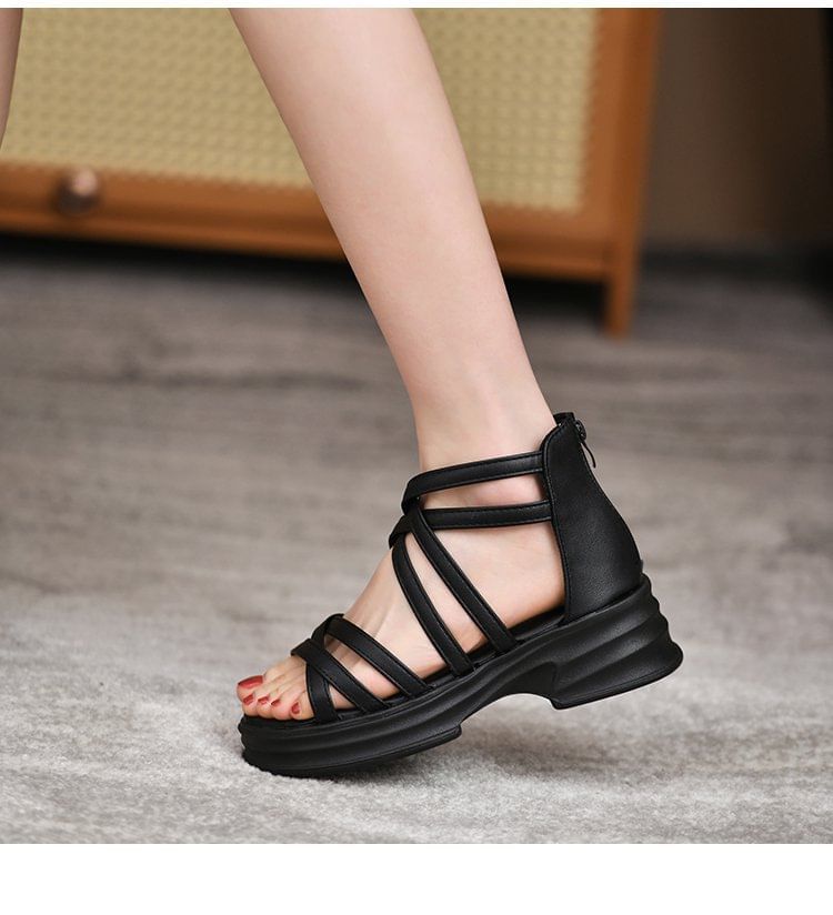 Plain Platform Sandals