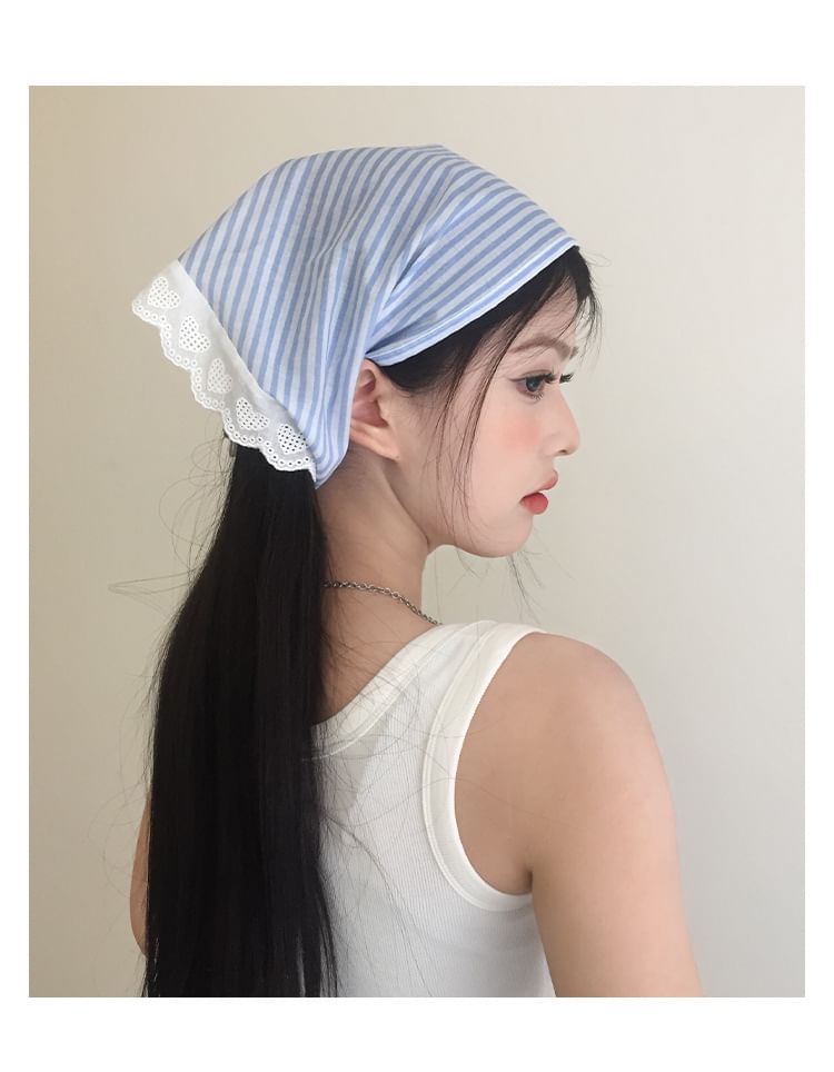 Lace Designs) Head Trim Triangle (Various Scarf