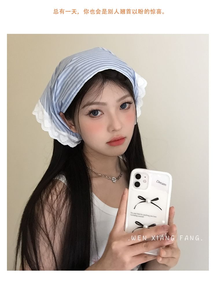 Lace Designs) Head Trim Triangle (Various Scarf