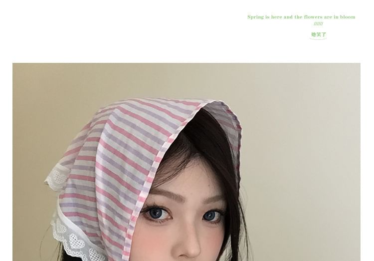 Lace Designs) Head Trim Triangle (Various Scarf