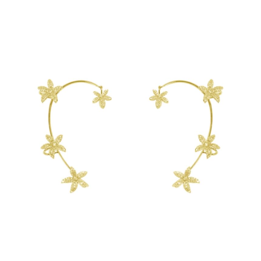 Floral Cuff Rhinestone Ear