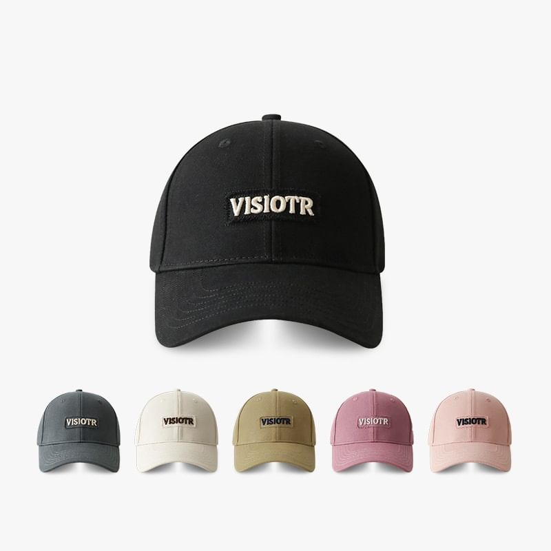 Lettering Cap Baseball Embroidered