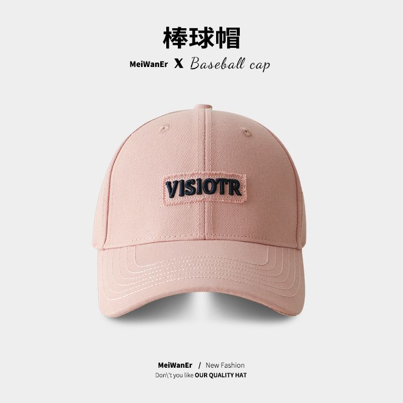 Lettering Cap Baseball Embroidered